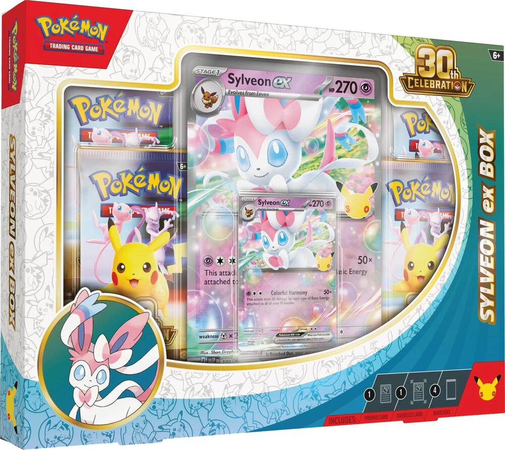 Pokémon 30th Celebration Sylveon ex Box - ME: 30th Celebration