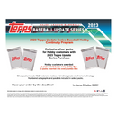 2023 Topps Baseball Update Series Jumbo Box