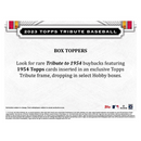 2023 Topps Tribute Baseball Hobby Box