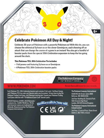 Pokémon 30th Celebration EX Tin Greninja