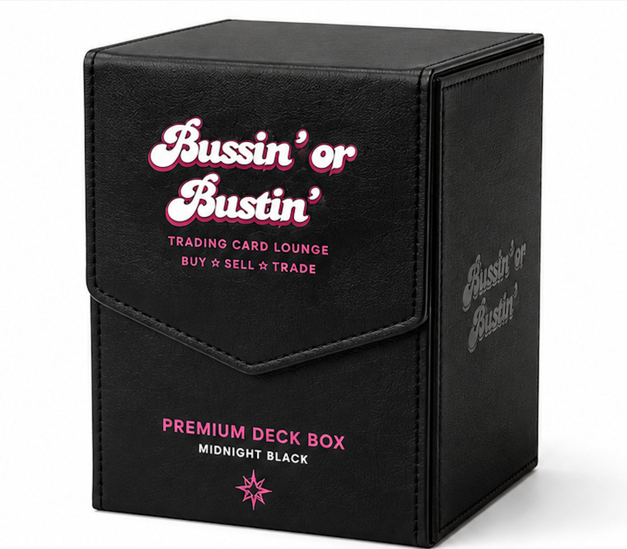 Bussin' Or Bustin' – Premium Deck Box Midnight Black