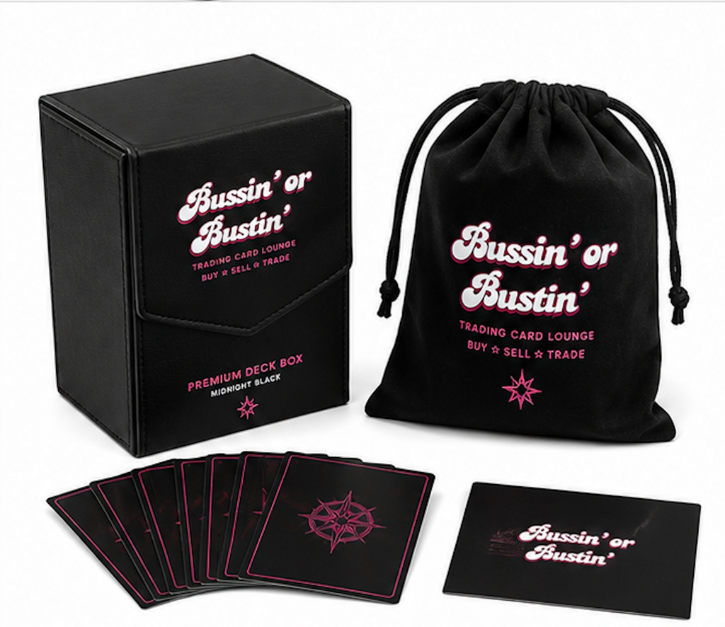 Bussin' Or Bustin' – Premium Deck Box Midnight Black