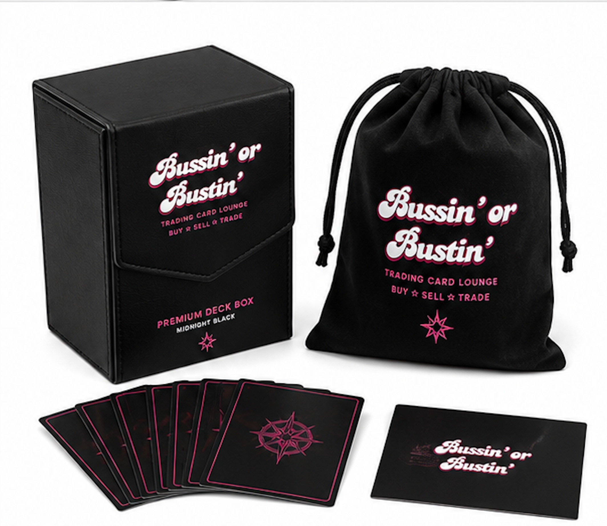 Bussin' Or Bustin' – Premium Deck Box Midnight Black
